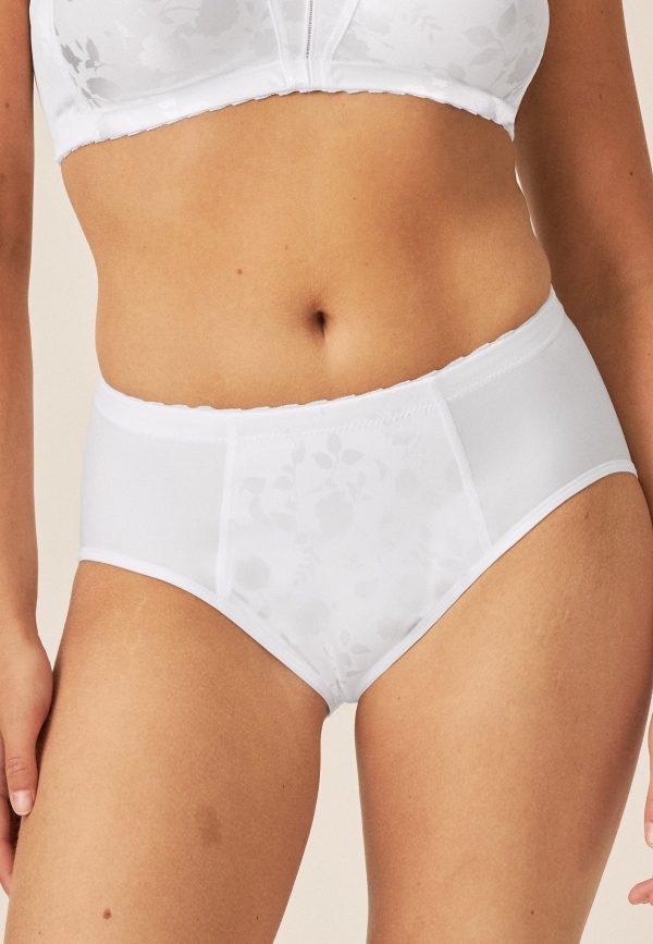 Minimizer Slip mit Blumenmuster - Weiss Online-Verkauf