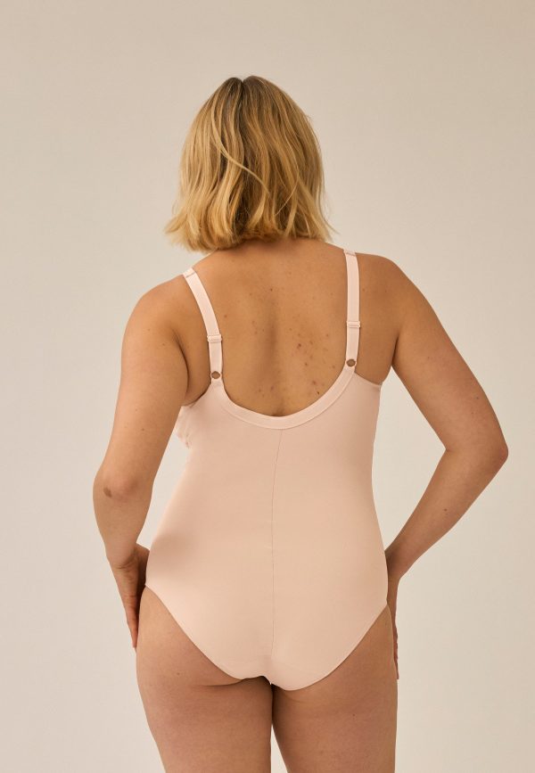 Minimizer Soft-Body mit Glanzband - Light Beige Verkauf – Bild 4