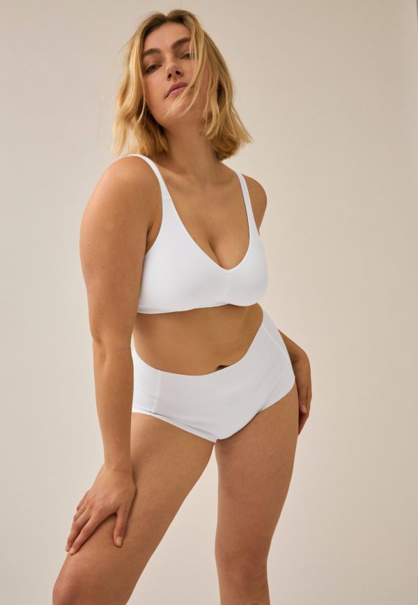 Elasticup Soft-BH mit Baumwolle - Weiss Im Angebot