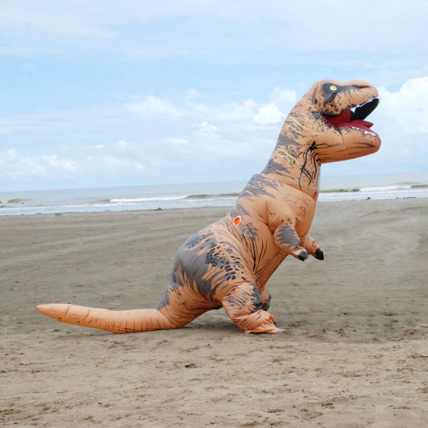 Aufblasbare Fettkostüm Fatsuit Dinosaurier Kostüm Erwachsene T-Rex Jurassic Welt Cosplay Kostüm Mode