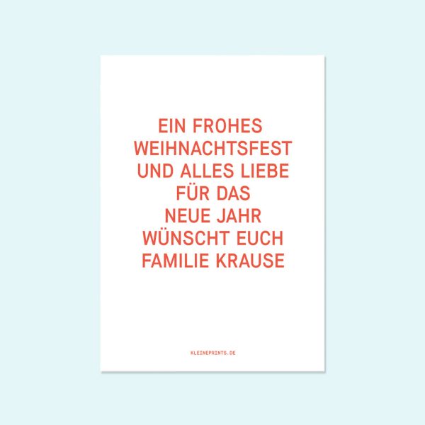 Weihnachtskarte Frohes Fest Schn?ppchen – Bild 2