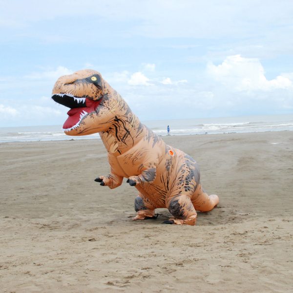 Aufblasbare Fettkostüm Fatsuit Dinosaurier Kostüm Erwachsene T-Rex Jurassic Welt Cosplay Kostüm Mode – Bild 3