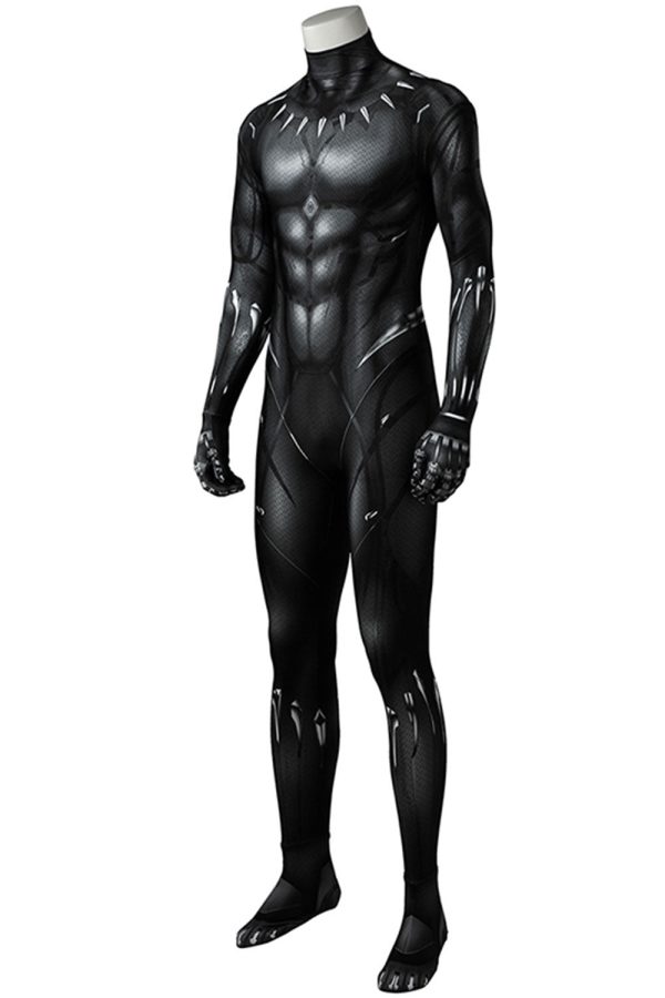 2018 Black Panther T Challa Jumpsuit Full Set Cosplay Kostüm Mode – Bild 5