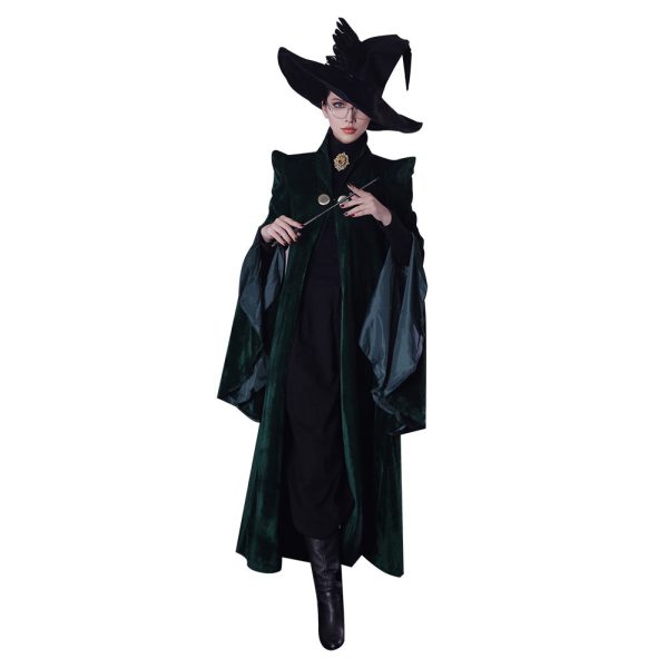Harry Potter Haus Gryffindor Minerva McGonagall Cosplay Kostüm Set Im Angebot