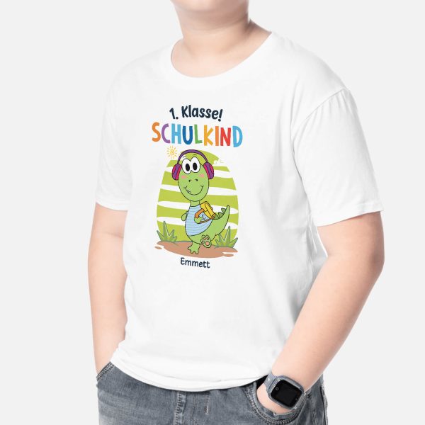 1. Klasse - Schulkind - Personalisiertes Geschenk | T-Shirt für Kinder Jugendliche Verkauf – Bild 2