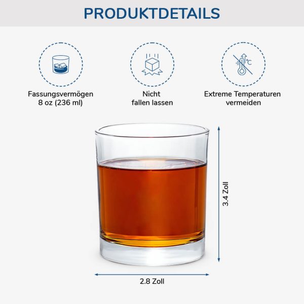 Ein Mann Kann Nicht Nur Von Whisky Leben - Personalisiertes Geschenk | Whiskyglas für Männer Angebot – Bild 2