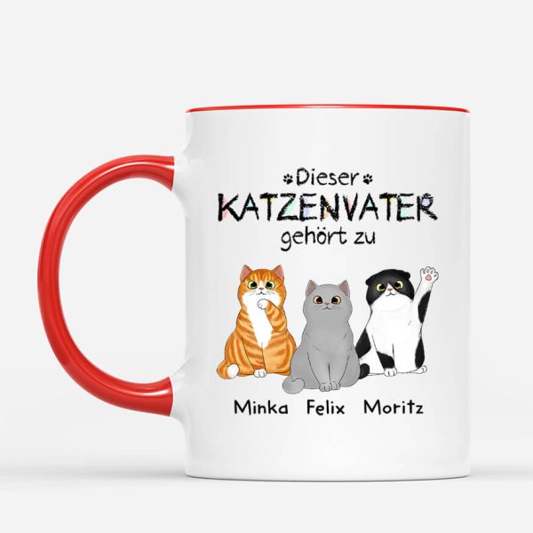 Diese Katzenmama Gehört Zu - Personalisiertes Geschenk | Tasse für Mamas Katzenliebhaber Jetzt online – Bild 2