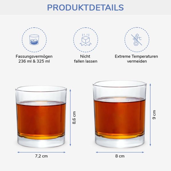 Heute Bin Ich Nicht Erwachsenfähig - Personalisiertes Geschenk | Whiskyglas für Frauen mit Gesicht lustig Online-Schn?ppchen – Bild 3