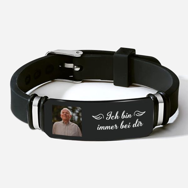 Ich Bin Immer Bei Dir - Personalisiertes Geschenk | Armband Mit Foto zur Erinnerung Online