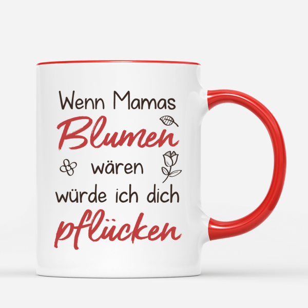 Wenn Mamas Wenn Omas Blumen Wären - Personalisiertes Geschenk | Tasse für Mamas Rabatt – Bild 3