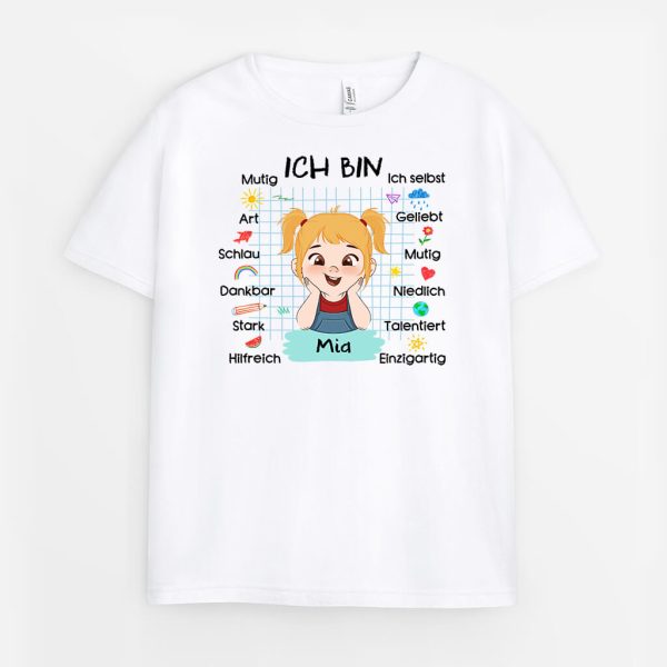 Ich Bin - Personalisiertes Geschenk | T-shirt für Kinder Verkauf