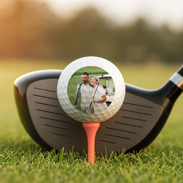 Golf mit Foto - Personalisiertes Geschenk | Golfball für Paar Angebot – Bild 3