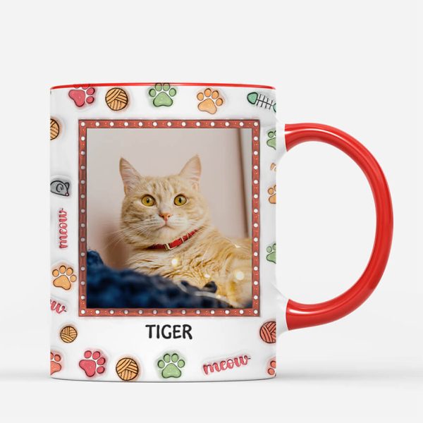 [3D-Druck-Effekt] Beste Katzenmama Aller Zeiten - Personalisiertes Geschenk | Katzen Tasse mit Foto Verkauf – Bild 3