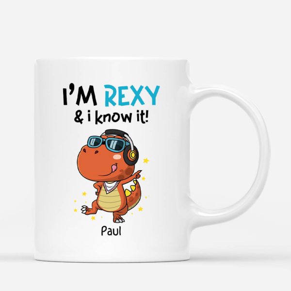 Ich Bin Rexy Und Ich Weiß Es - Personalisiertes Geschenk | Tasse für Männer Zu verkaufen