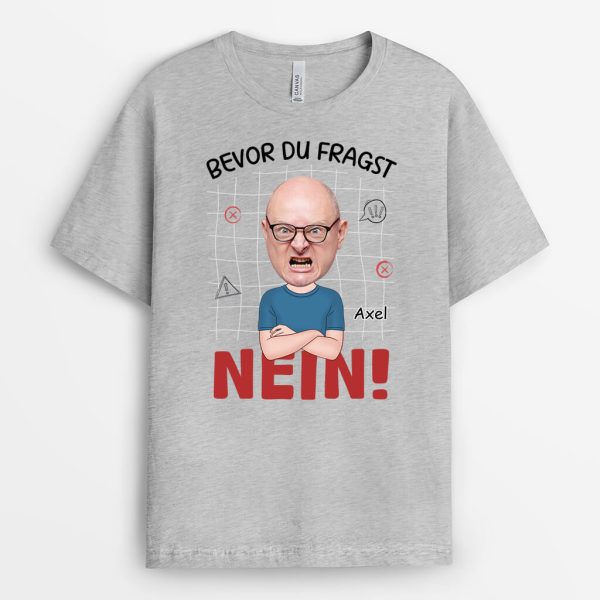 Bevor Du Fragst Nein - Personalisiertes Geschenk | T-Shirt für Frauen Rabatt – Bild 2