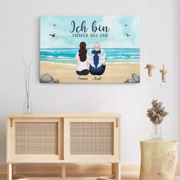Ich Bin Immer Bei Dir - Personalisierte Geschenke | Leinwand für Oma Opa Jetzt online – Bild 3