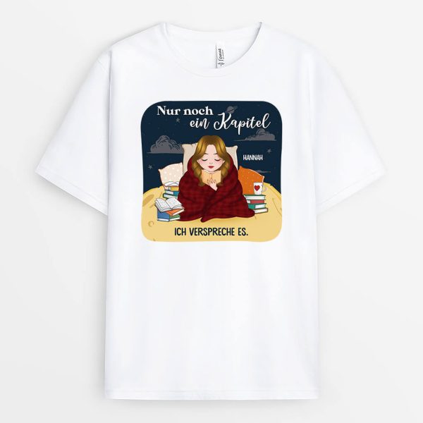 Nur Noch Ein Kapitel Ich Verspreche Es - Personalisiertes Geschenk | T-Shirt für lesehungrige Mädchen Im Angebot