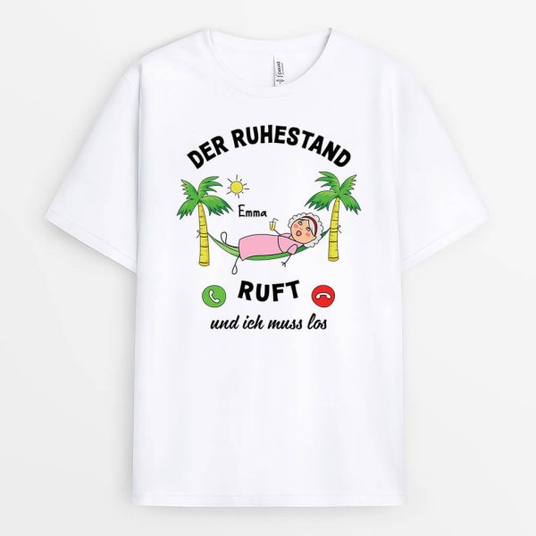 Der Ruhestand Ruft Und Ich Muss Los Frauen - Personalisiertes Geschenk | T-Shirt für Frauen Online-Schn?ppchen