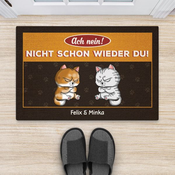 Ach Nein - Personalisiertes Geschenk | Fußmatte für Katzenliebhaber Schn?ppchen – Bild 2