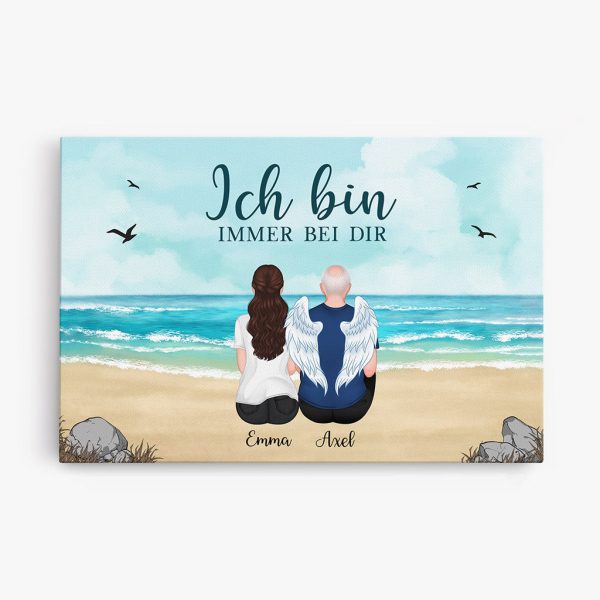 Ich Bin Immer Bei Dir - Personalisierte Geschenke | Leinwand für Oma Opa Jetzt online