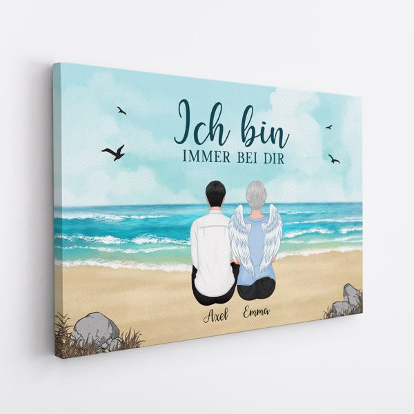Ich Bin Immer Bei Dir - Personalisierte Geschenke | Leinwand für Oma Opa Jetzt online – Bild 2