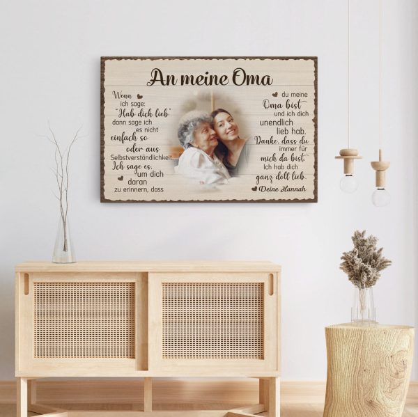 An Unsere Mama - Personalisierte Geschenke | Leinwand für Mama Oma Schn?ppchen – Bild 3