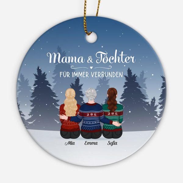 Für Immer Verbunden - Personalisierte Geschenke | Ornament für Mama Oma Verkauf