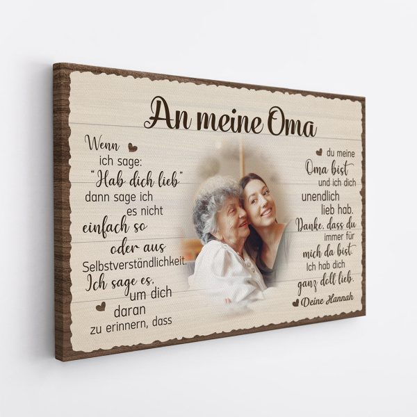 An Unsere Mama - Personalisierte Geschenke | Leinwand für Mama Oma Schn?ppchen – Bild 2